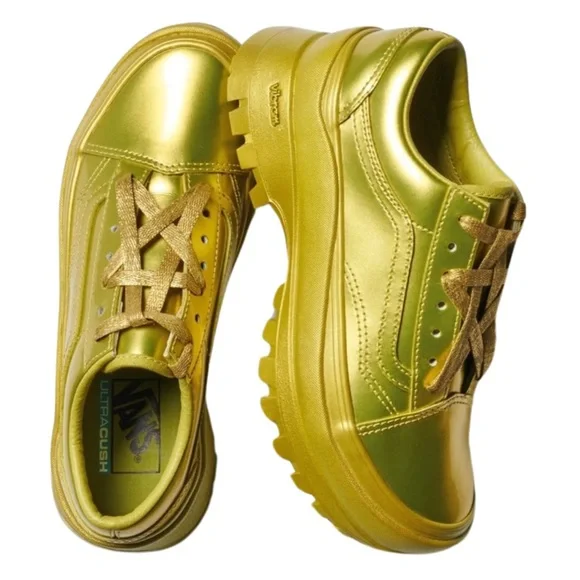 Collina Strada X Vans Old Skool Vibram DX Metallic Gold Citroen - Picture 10 of 13